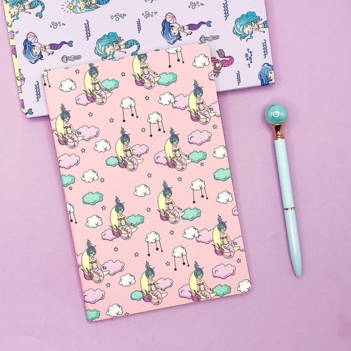 Тетрадь(A5) "Mermaid in the sea", pink 