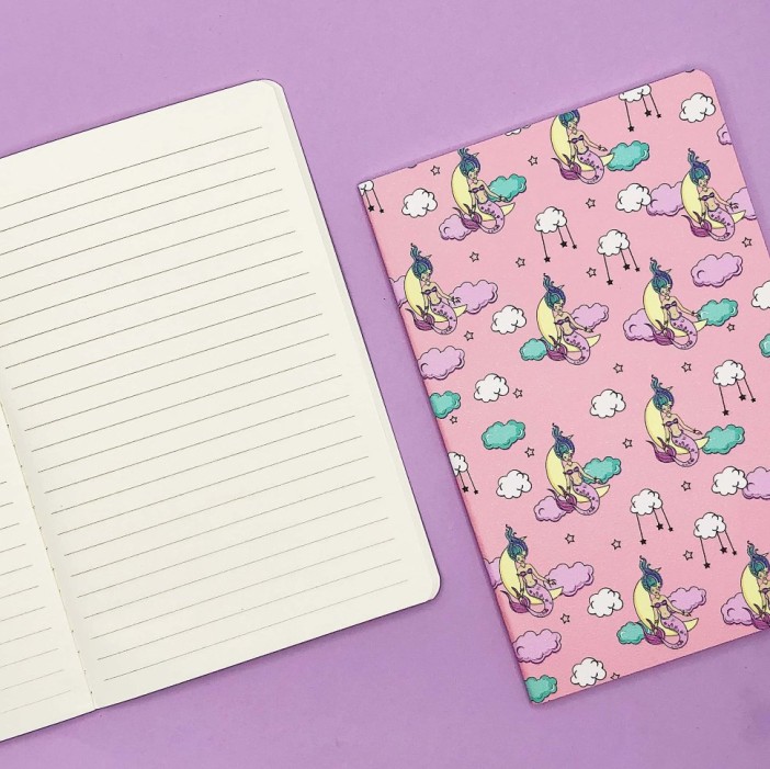 Тетрадь(A5) "Mermaid in the sea", pink 