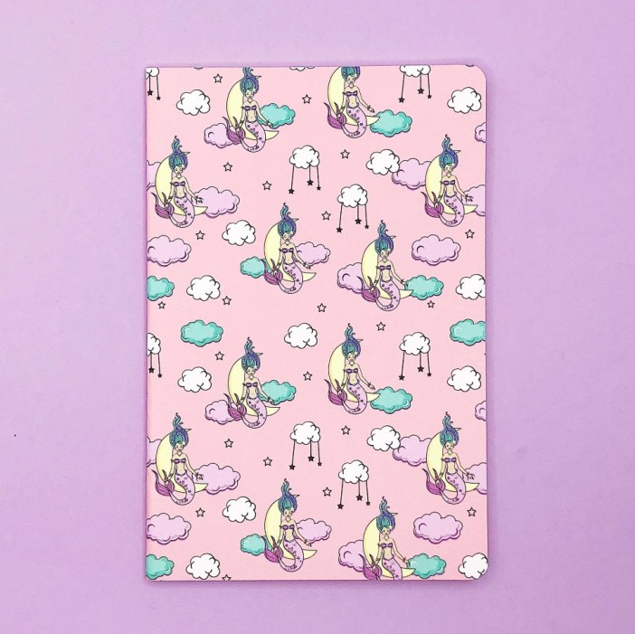 Тетрадь(A5) "Mermaid in the sea", pink 