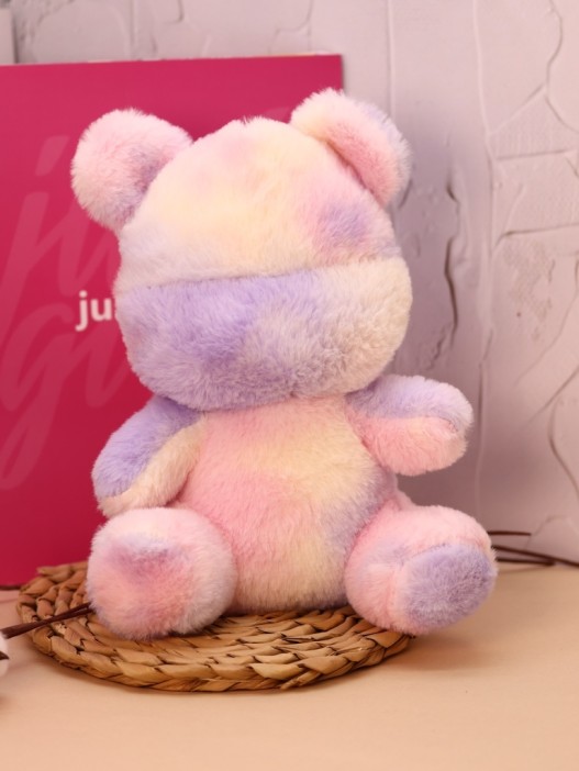 Мягкая игрушка &quot;Bear rainbow&quot;, violet, 23 см 
