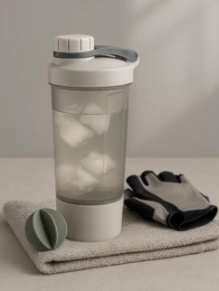 Спортивный шейкер &quot;Good day&quot;, grey (500 ml)