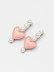Набор заколкок для волос GIRLY 2 шт. &quot;Pearl heart&quot;, pink 