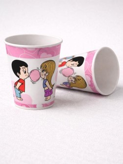 Набор бумажных стаканов 6шт. Love is..., 250 мл