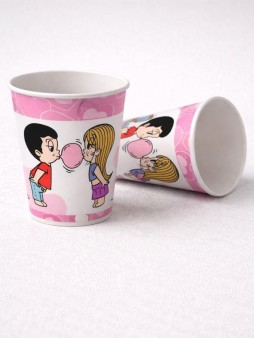 Набор бумажных стаканов 6шт. Love is..., 250 мл