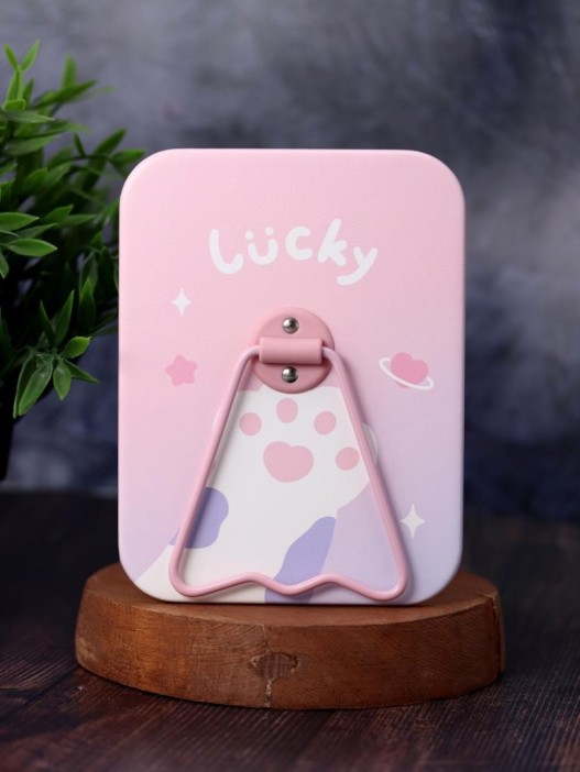 Зеркало настольное "Lucky paw", pink (16*12 см) 