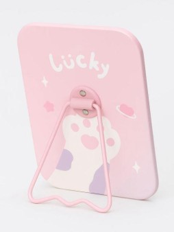 Зеркало настольное "Lucky paw", pink (16*12 см)