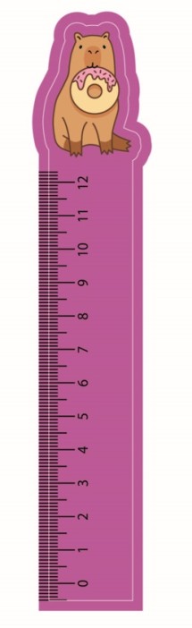 Линейка ECO из дерева «Capybara donut» 