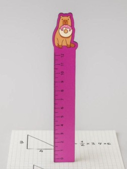 Линейка ECO из дерева «Capybara donut»