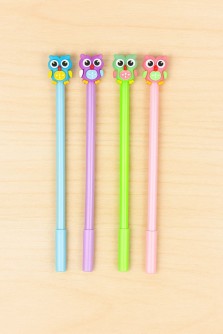 Ручка "Разноцветная сова", микс