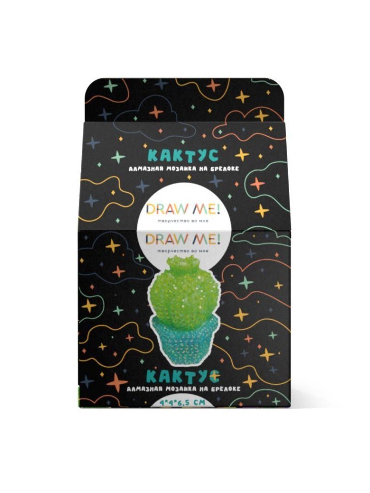 Алмазная мозаика на брелоке Draw Me! (4*4*6,5 см)