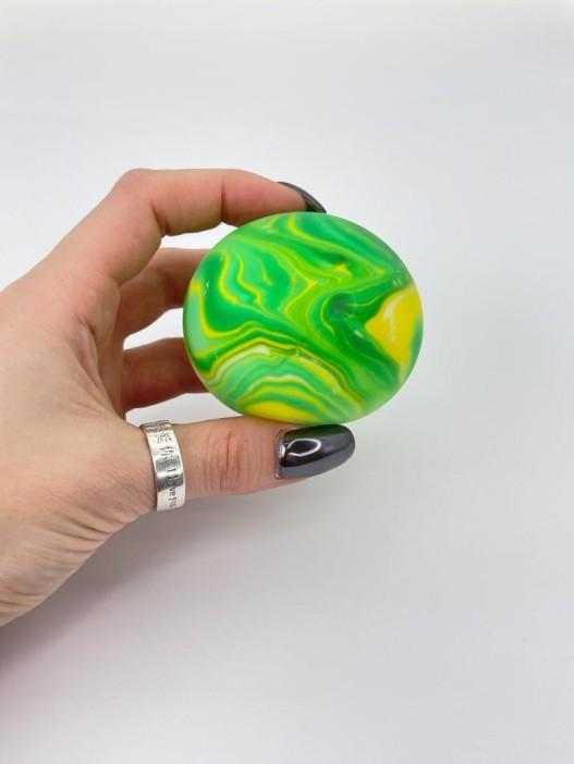 Мялка - антистресс «Paint ball», yellow 