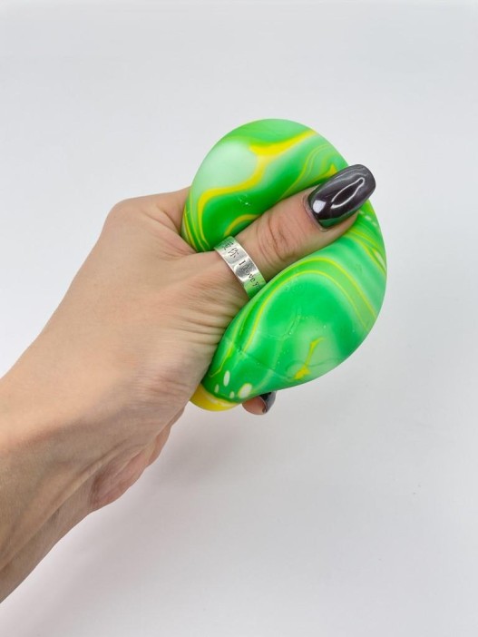 Мялка - антистресс «Paint ball», yellow 