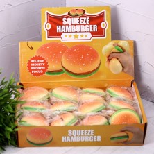 Мялка - антистресс «Squeeze hamburger», шоу-бокс 12 шт.