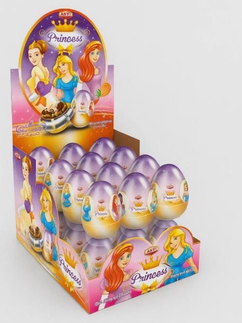 Яйцо-сюрприз из десертной пасты &quot;Princess&quot;, 24шт. 