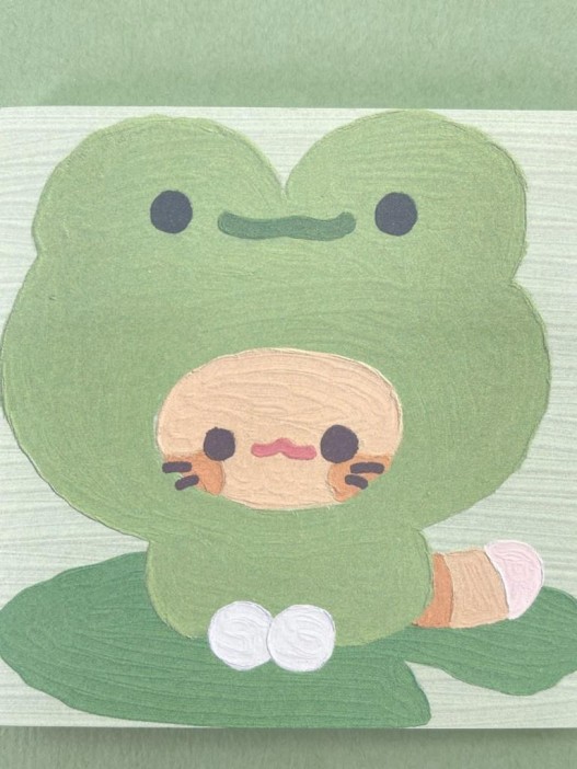 Блок стикер для записей &quot;Cute friends&quot;, green 