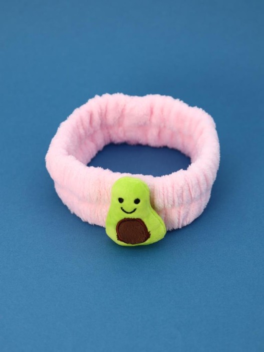 Повязка на голову &quot;Green avocado&quot;, pink 