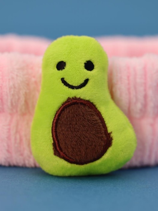 Повязка на голову &quot;Green avocado&quot;, pink 