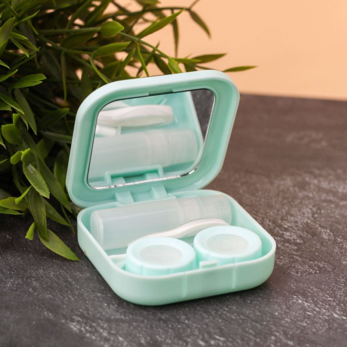 Контейнер для линз «Dog», baby green 