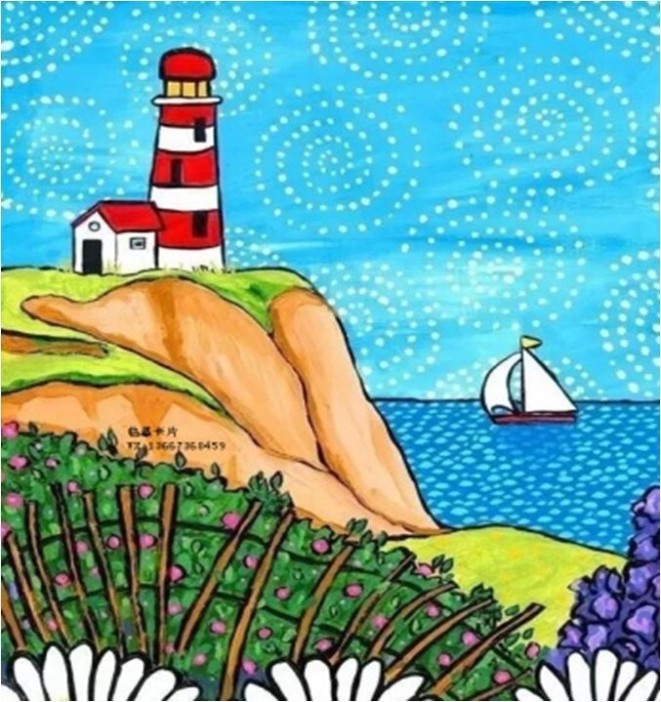 Алмазная мозаика без подрамника &quot;Маяк&quot;, 15х20 см 