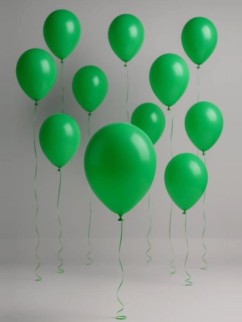 Набор воздушных шаров 10 шт. &quot;Timeless&quot;, dark green (25 см)