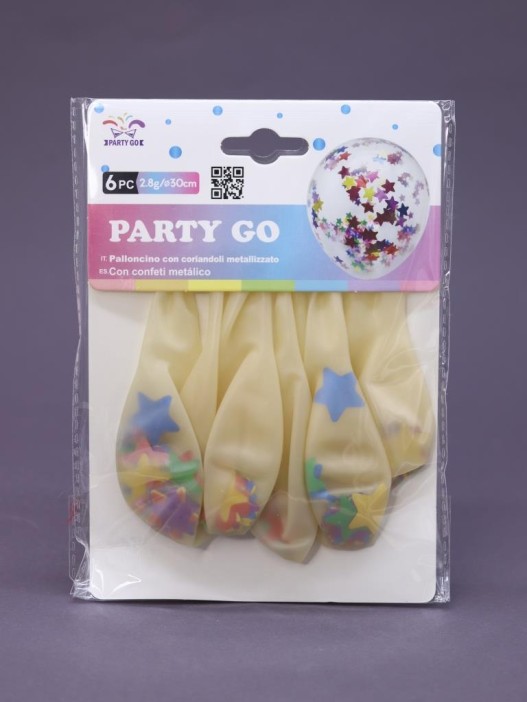 Набор воздушных шаров 6 шт. &quot;Magic sphere&quot;, star (30 см) 