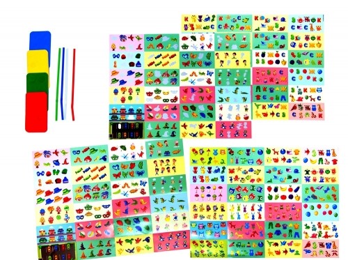 Игра настольная &quot;Хлоп-лото №3&quot; По цвету с трубочкой 