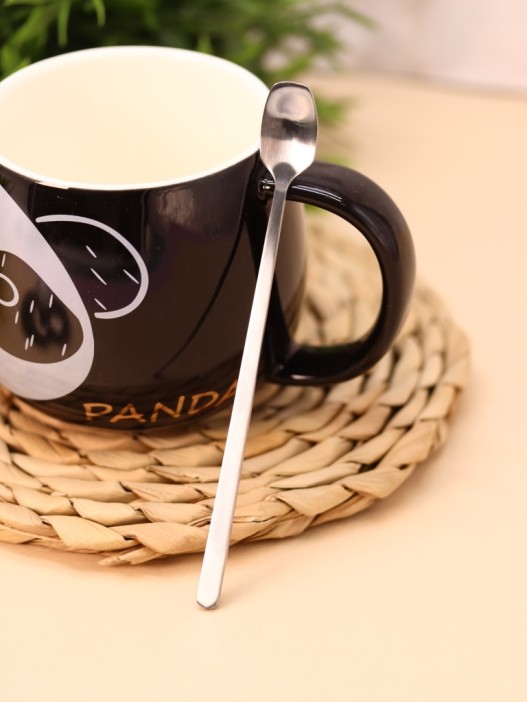 Кружка "King Panda face", black (420 мл) 