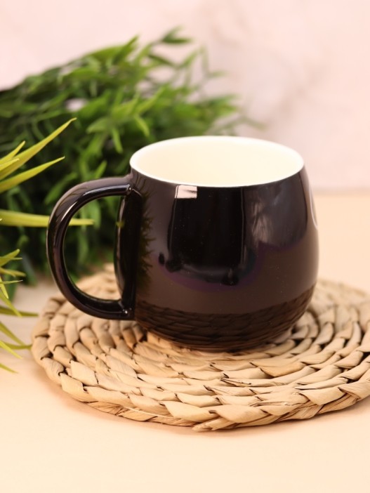 Кружка "King Panda face", black (420 мл) 