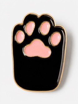 Значок металлический iLikeGift "Кошачья лапка"