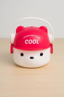 Ланчбокс "Медвежонок", красный (1000 мл)