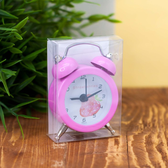 Часы-будильник "Mini strawberry", light pink 