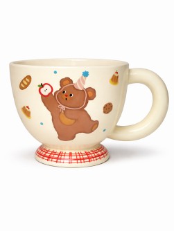 Кружка «Festive teddy bear», white (350 мл)