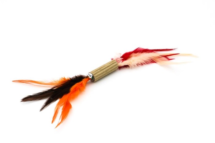 Игрушка для кошек &quot;Цилиндр с перьями&quot; 