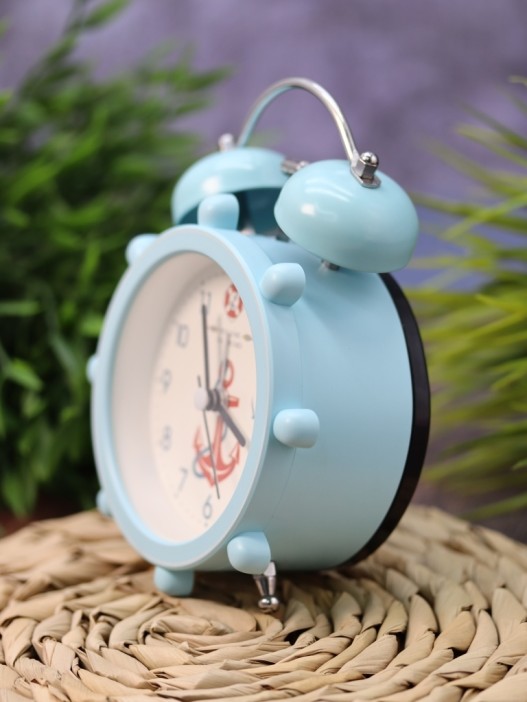 Часы-будильник &quot;Aboard Якорь&quot;, light blue (14х11 см) 