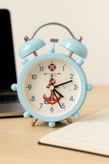 Часы-будильник "Aboard Якорь", light blue