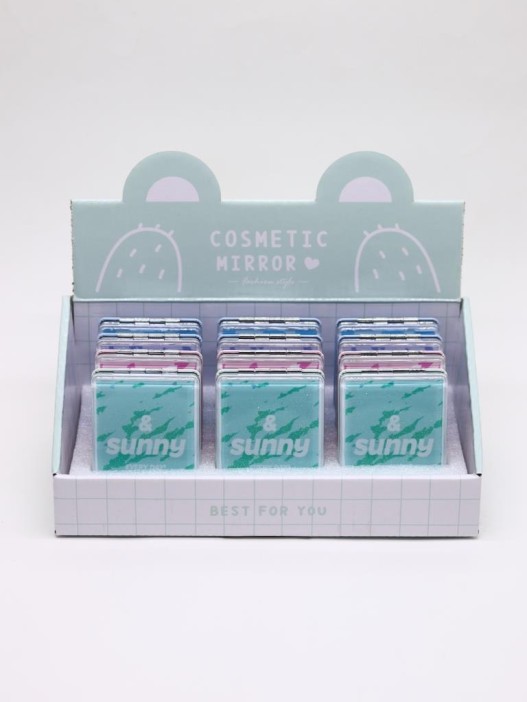 Набор зеркал «Zoo print» шоу-бокс 12 шт. (4 цвета) 