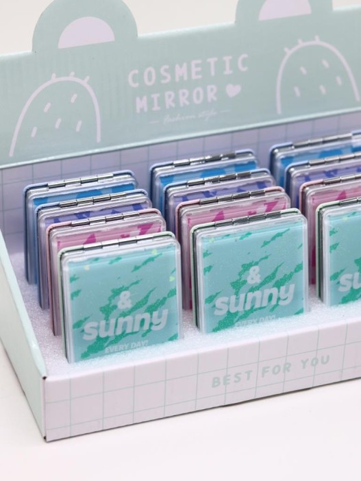 Набор зеркал «Zoo print» шоу-бокс 12 шт. (4 цвета) 