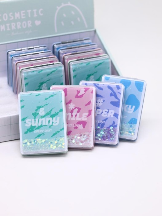 Набор зеркал «Zoo print» шоу-бокс 12 шт. (4 цвета) 