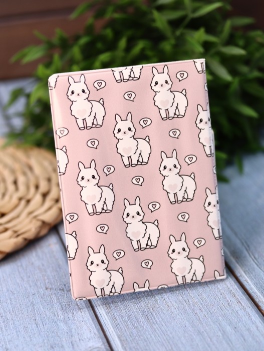 Обложка для паспорта Аниме «Many lama», плотность 600 мкм 