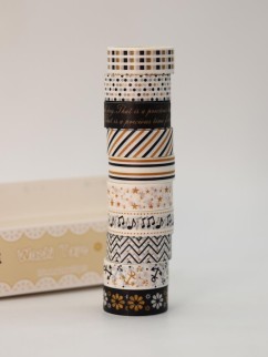 Набор декоративного скотча 10 шт. &quot;Patterns&quot;, mix  (1.5см*2м)