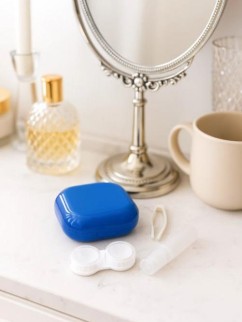 Контейнер для линз «Smooth», blue