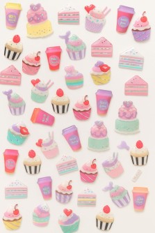 Наклейки "Striped cakes"
