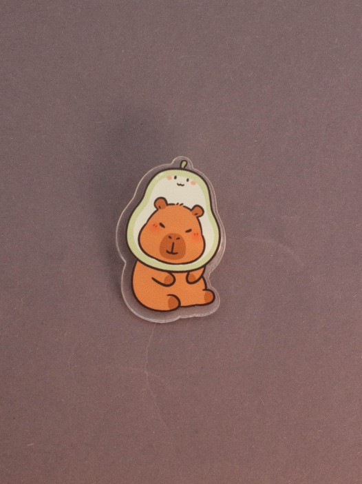 Значок акриловый iLikeGift &quot;Capybara-pear&quot; 