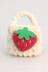 Сумочка для наушников "Strawberry", white (11.5*9.5 см)