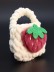 Сумочка для наушников "Strawberry", white (11.5*9.5 см)