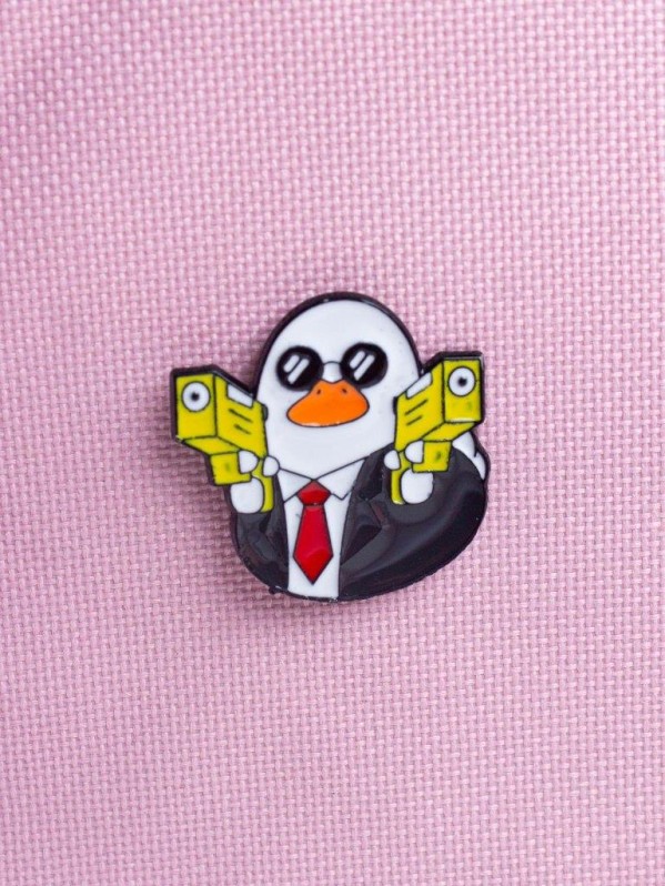 Значок металлический iLikeGift "Утка 007"