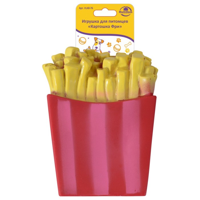 Игрушка для питомцев &quot;Картошка Фри&quot; (9,5х7 см) 