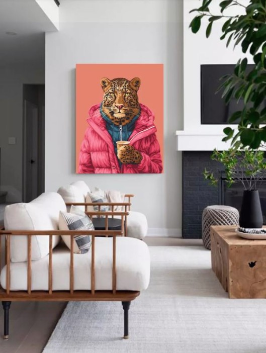 Картина по номерам 40*50 &quot;Городской хищник&quot; (16 цветов) 