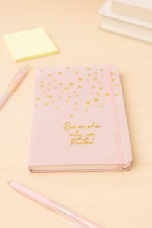 Блокнот (А5) &quot;Remember why you started&quot;, pink (14.5*21)