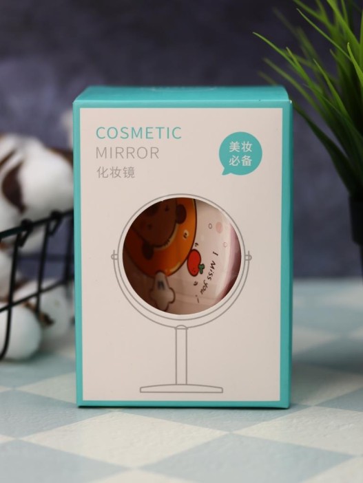 Зеркало настольное на ножке &quot;HappyBara&quot;, пончик (10,5*18 см) 